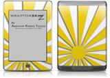 Rising Sun Japanese Flag Yellow - Decal Style Skin (fits Amazon Kindle Touch Skin)