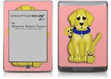 Puppy Dogs on Pink - Decal Style Skin (fits Amazon Kindle Touch Skin)