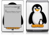 Penguins on White - Decal Style Skin (fits Amazon Kindle Touch Skin)