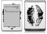 Big Kiss Black on White - Decal Style Skin (fits Amazon Kindle Touch Skin)