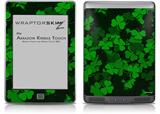 St Patricks Clover Confetti - Decal Style Skin (fits Amazon Kindle Touch Skin)