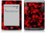 Skulls Confetti Red - Decal Style Skin (fits Amazon Kindle Touch Skin)