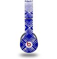 Skin Decal Wrap works with Original Beats Solo HD Headphones Wavey Royal Blue Skin Only (HEADPHONES NOT INCLUDED)