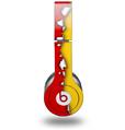 Skin Decal Wrap works with Original Beats Solo HD Headphones Ripped Colors Red Yellow Skin Only (HEADPHONES NOT INCLUDED)