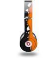 Skin Decal Wrap works with Original Beats Solo HD Headphones Ripped Colors Black Orange Skin Only (HEADPHONES NOT INCLUDED)