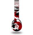 Skin Decal Wrap works with Original Beats Solo HD Headphones WraptorCamo Digital Camo Red Skin Only (HEADPHONES NOT INCLUDED)