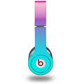 Skin Decal Wrap works with Original Beats Solo HD Headphones Smooth Fades Neon Teal Hot Pink Skin Only (HEADPHONES NOT INCLUDED)