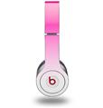 Skin Decal Wrap works with Original Beats Solo HD Headphones Smooth Fades White Hot Pink Skin Only (HEADPHONES NOT INCLUDED)