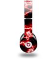 Skin Decal Wrap works with Original Beats Solo HD Headphones Electrify Red Skin Only (HEADPHONES NOT INCLUDED)