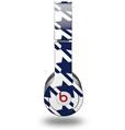 Skin Decal Wrap works with Original Beats Solo HD Headphones Houndstooth Navy Blue Skin Only (HEADPHONES NOT INCLUDED)
