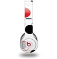 Skin Decal Wrap works with Original Beats Solo HD Headphones Lots of Dots Red on White Skin Only (HEADPHONES NOT INCLUDED)