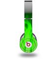 Skin Decal Wrap works with Original Beats Solo HD Headphones Fire Green Skin Only (HEADPHONES NOT INCLUDED)
