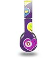 Skin Decal Wrap works with Original Beats Solo HD Headphones Crazy Hearts Skin Only (HEADPHONES NOT INCLUDED)
