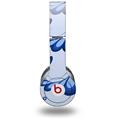 Skin Decal Wrap works with Original Beats Solo HD Headphones Petals Blue Skin Only (HEADPHONES NOT INCLUDED)
