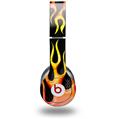 Skin Decal Wrap works with Original Beats Solo HD Headphones Metal Flames Skin Only (HEADPHONES NOT INCLUDED)