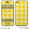 iPhone 4S Skin Squared Yellow