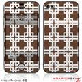 iPhone 4S Skin Boxed Chocolate Brown