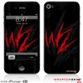 iPhone 4S Skin WraptorSkinz WZ on Black