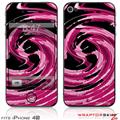iPhone 4S Skin Alecias Swirl 02 Hot Pink