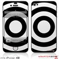 iPhone 4S Skin Bullseye Black and White