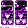 iPhone 4S Skin Radioactive Purple
