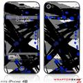 iPhone 4S Skin Abstract 02 Blue