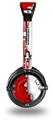 Ripped Colors Red White Decal Style Skin fits Skullcandy Lowrider Headphones (HEADPHONES  SOLD SEPARATELY)