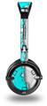 Ripped Colors Neon Teal Gray Decal Style Skin fits Skullcandy Lowrider Headphones (HEADPHONES  SOLD SEPARATELY)