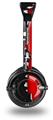 Ripped Colors Black Red Decal Style Skin fits Skullcandy Lowrider Headphones (HEADPHONES  SOLD SEPARATELY)