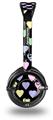 Pastel Hearts on Black Decal Style Skin fits Skullcandy Lowrider Headphones (HEADPHONES  SOLD SEPARATELY)
