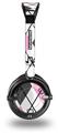 Argyle Pink and Gray Decal Style Skin fits Skullcandy Lowrider Headphones (HEADPHONES  SOLD SEPARATELY)