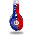 WraptorSkinz Skin Decal Wrap compatible with Original Beats Studio Headphones Ripped Colors Blue Red Skin Only (HEADPHONES NOT INCLUDED)