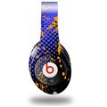 WraptorSkinz Skin Decal Wrap compatible with Original Beats Studio Headphones Halftone Splatter Orange Blue Skin Only (HEADPHONES NOT INCLUDED)