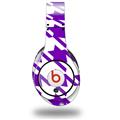 WraptorSkinz Skin Decal Wrap compatible with Original Beats Studio Headphones Houndstooth Purple Skin Only (HEADPHONES NOT INCLUDED)