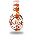 WraptorSkinz Skin Decal Wrap compatible with Original Beats Studio Headphones Houndstooth Burnt Orange Skin Only (HEADPHONES NOT INCLUDED)