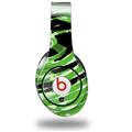 WraptorSkinz Skin Decal Wrap compatible with Original Beats Studio Headphones Alecias Swirl 02 Green Skin Only (HEADPHONES NOT INCLUDED)
