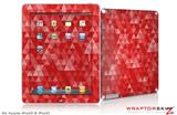iPad Skin Triangle Mosaic Red (fits iPad 2 through iPad 4)