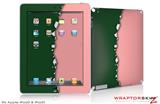 iPad Skin Ripped Colors Green Pink (fits iPad 2 through iPad 4)