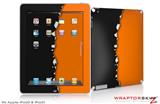iPad Skin Ripped Colors Black Orange (fits iPad 2 through iPad 4)
