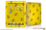 iPad Skin Anchors Away Yellow (fits iPad 2 through iPad 4)