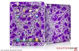 iPad Skin Scattered Skulls Purple (fits iPad 2 through iPad 4)