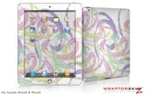 iPad Skin Neon Swoosh on White (fits iPad 2 through iPad 4)