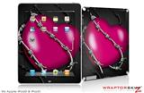 iPad Skin Barbwire Heart Hot Pink (fits iPad 2 through iPad 4)