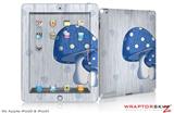 iPad Skin Mushrooms Blue (fits iPad 2 through iPad 4)