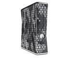 HEX Mesh Camo 01 Gray Decal Style Skin for XBOX 360 Slim Vertical