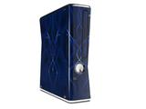 Abstract 01 Blue Decal Style Skin for XBOX 360 Slim Vertical