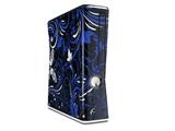 Twisted Garden Blue and White Decal Style Skin for XBOX 360 Slim Vertical