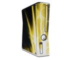 Lightning Yellow Decal Style Skin for XBOX 360 Slim Vertical