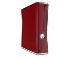 Solids Collection Red Dark Decal Style Skin for XBOX 360 Slim Vertical