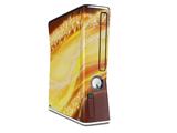 Mystic Vortex Yellow Decal Style Skin for XBOX 360 Slim Vertical